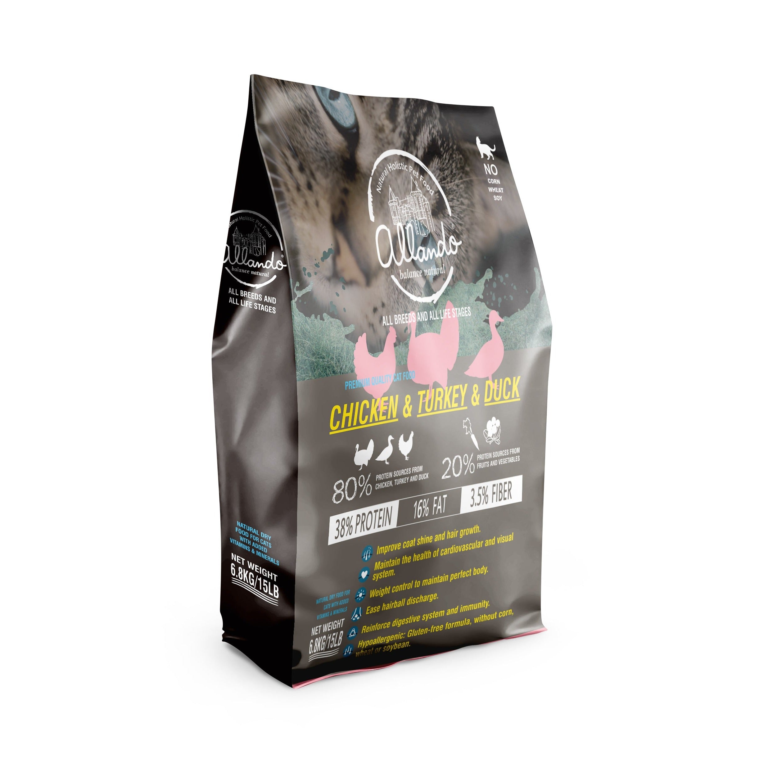 【Allando奧藍多】雞肉+火雞肉+鴨肉