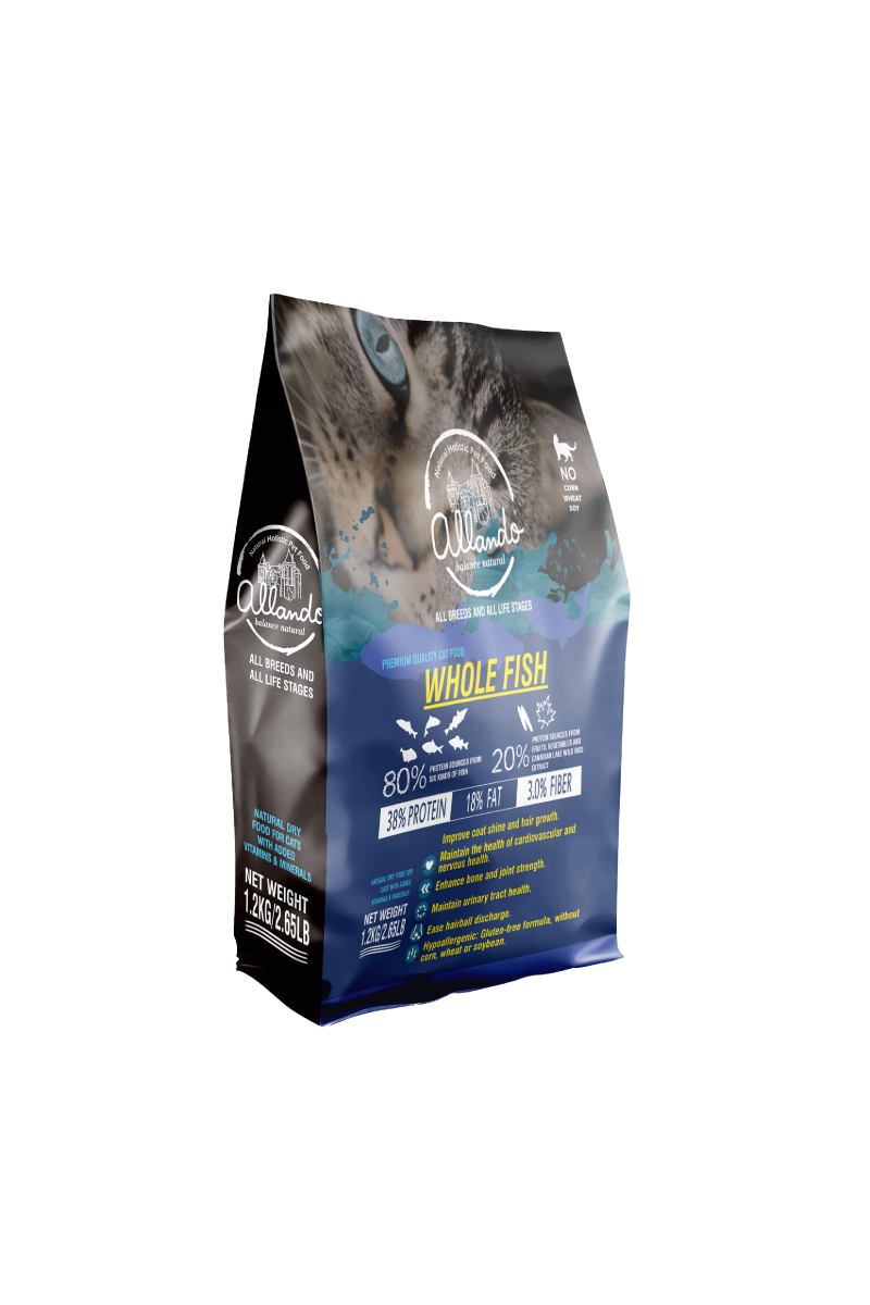 【Allando】Natural Grain-Free Cat Food/Whole Fish Feast 