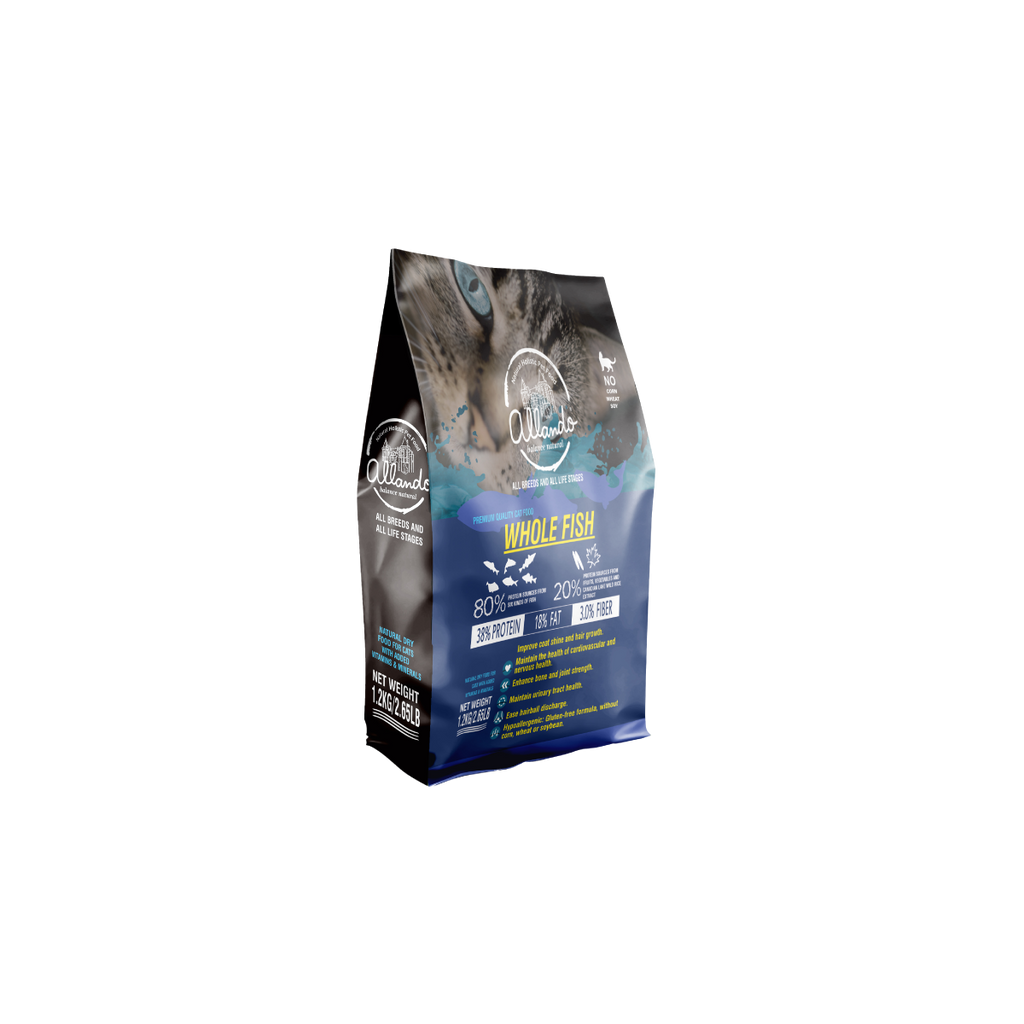 【Allando】Natural Grain-Free Cat Food/Chicken+Turkey+Duck 