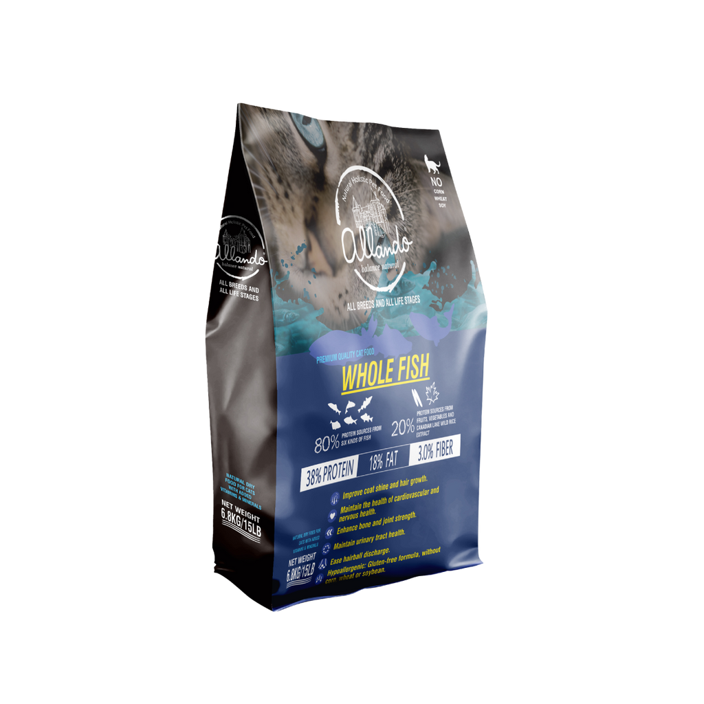 【Allando】Natural Grain-Free Cat Food/Whole Fish Feast 