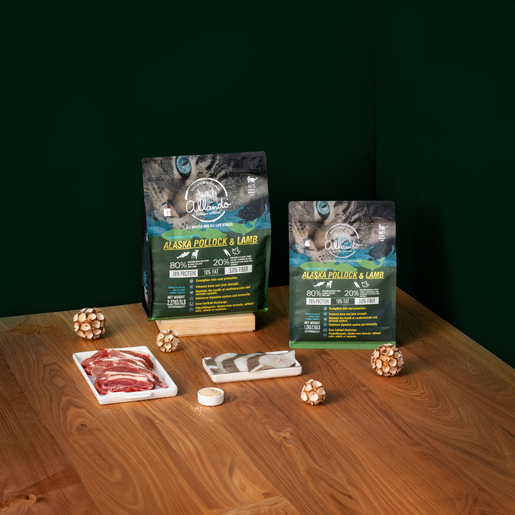 [Allando] Natural Grain-Free Cat Food/Alaska Cod + Lamb 