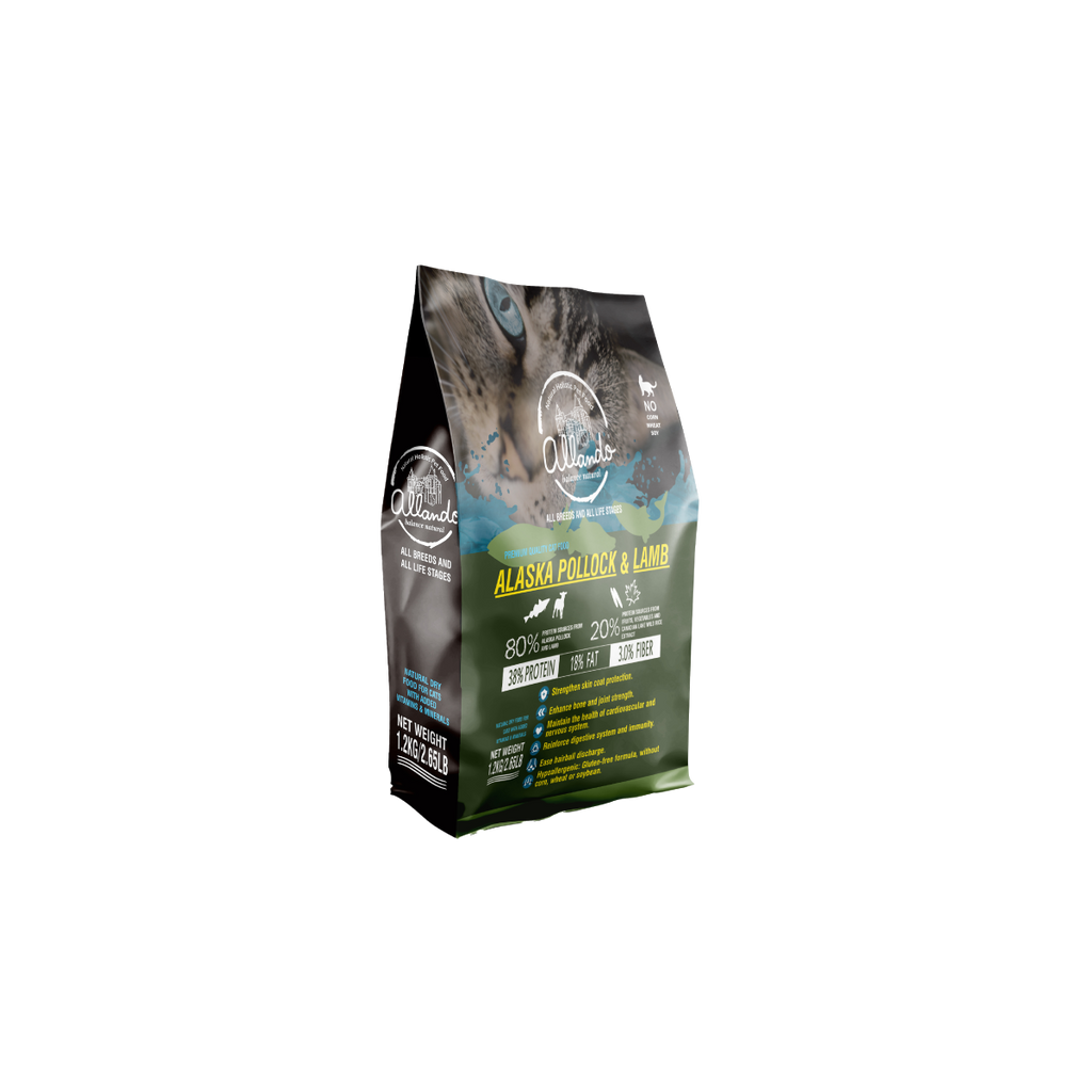 【Allando】Natural Grain-Free Cat Food/Chicken+Turkey+Duck 