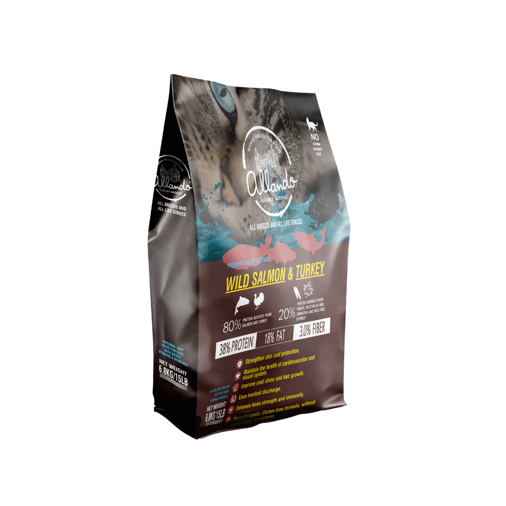 【 天然無穀乾糧 】野生鮭魚+火雞肉